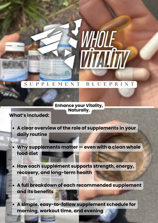 Whole Vitality: Enhance & Thrive Supplement Blueprint